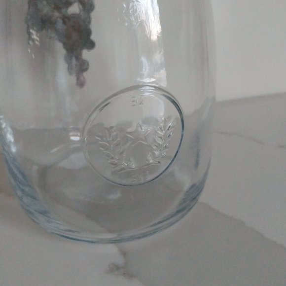 Vintage Bormioli Rocco Glass Bottle Carafe Pewter Grape Motif Italy Wine Bar 1L - Picture 4 of 7